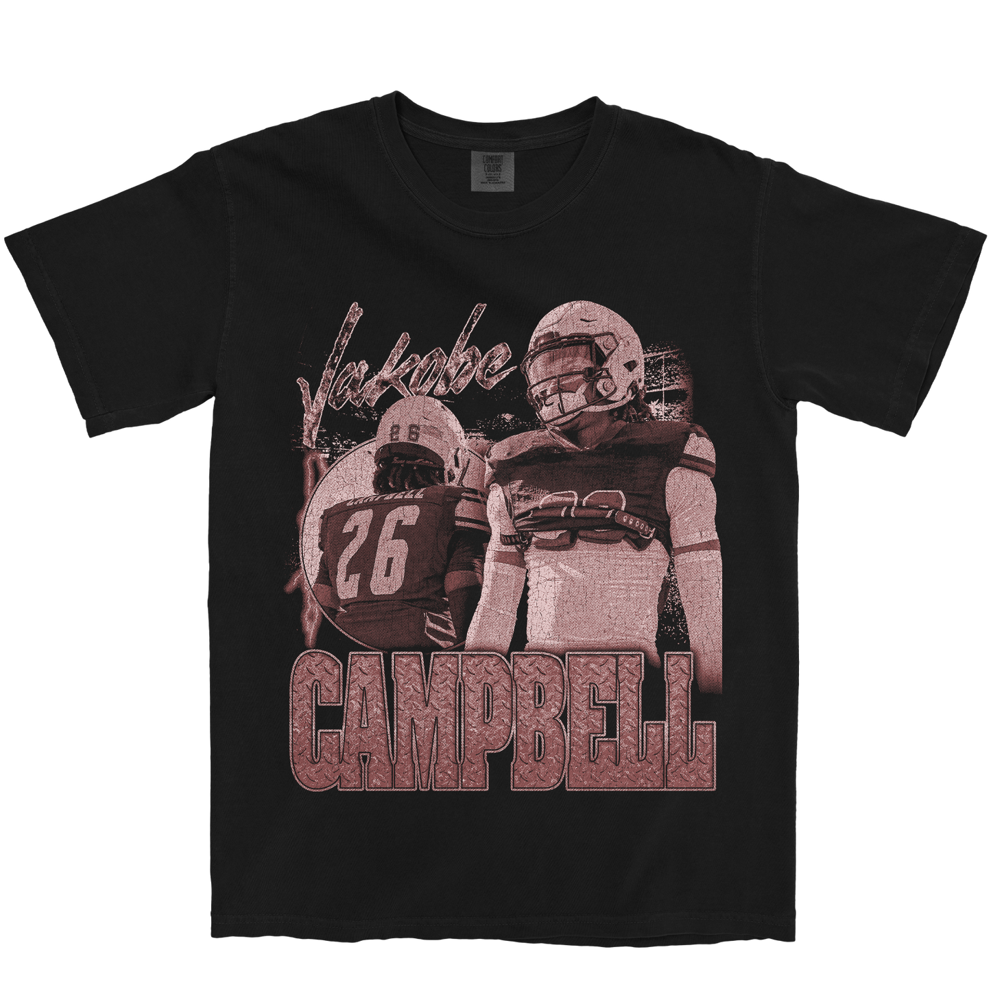 JAKOBE CAMPBELL GRAPHIC BLACK TEE