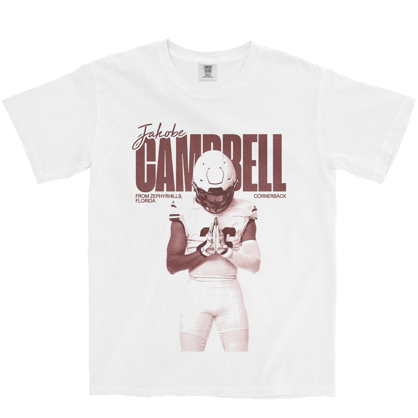 JAKOBE CAMPBELL VINTAGE WHITE TEE