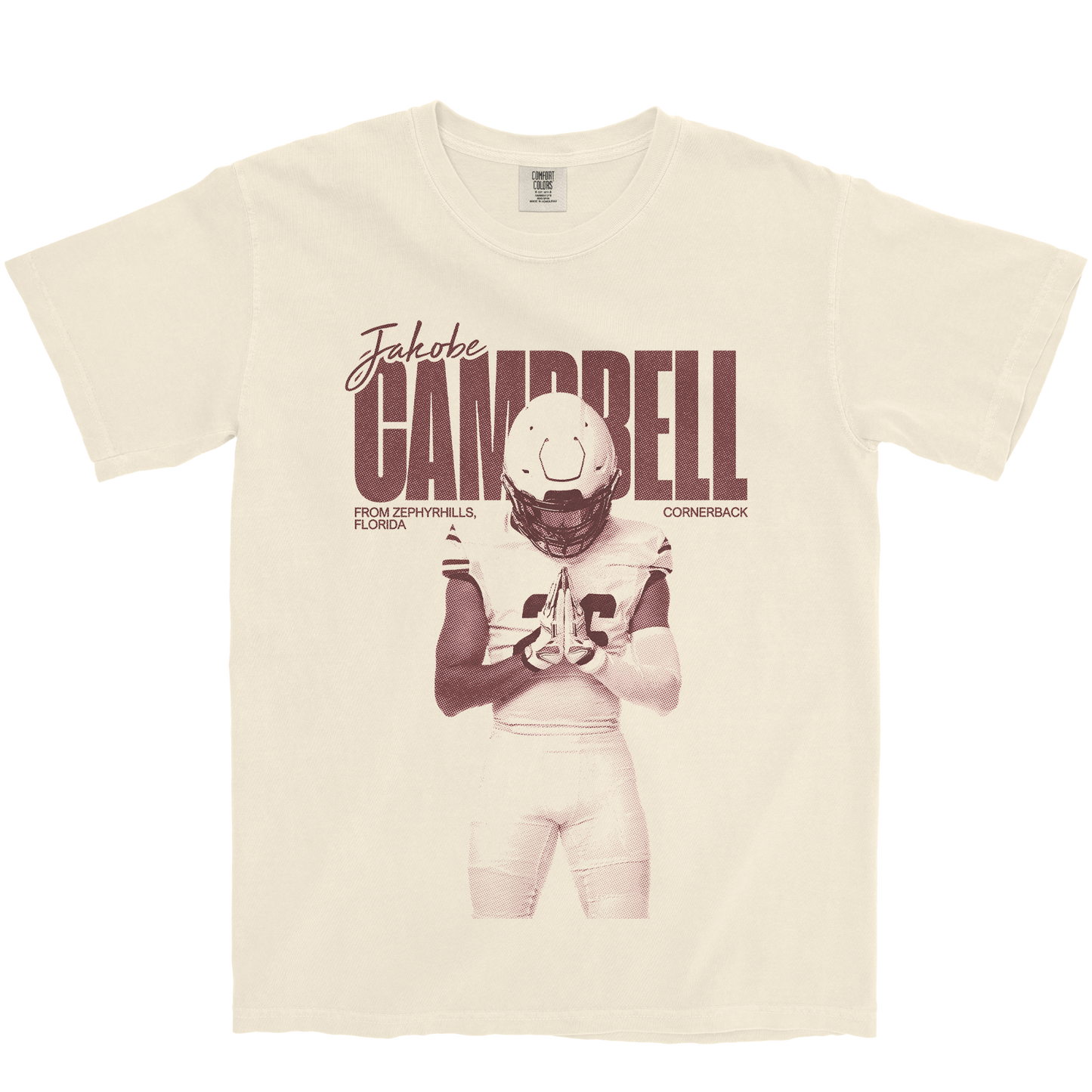 JAKOBE CAMPBELL VINTAGE IVORY TEE