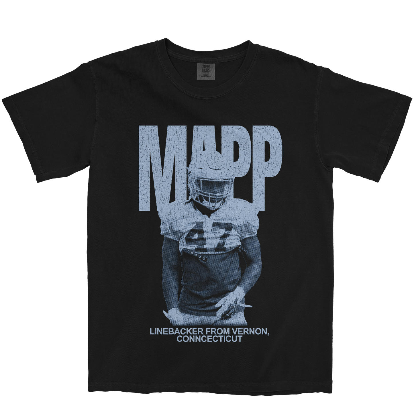 MALACHI MAPP VINTAGE BLACK TEE