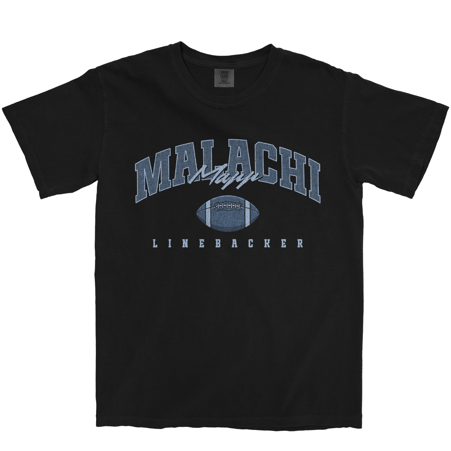 MALACHI MAPP FOOTBALL BLACK TEE