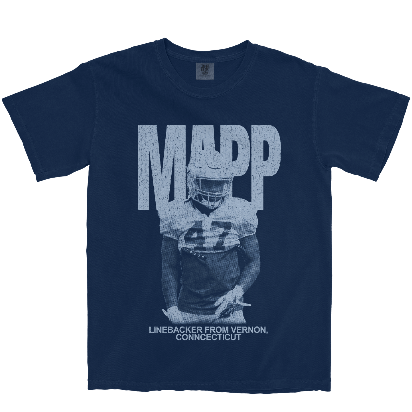 MALACHI MAPP VINTAGE NAVY TEE