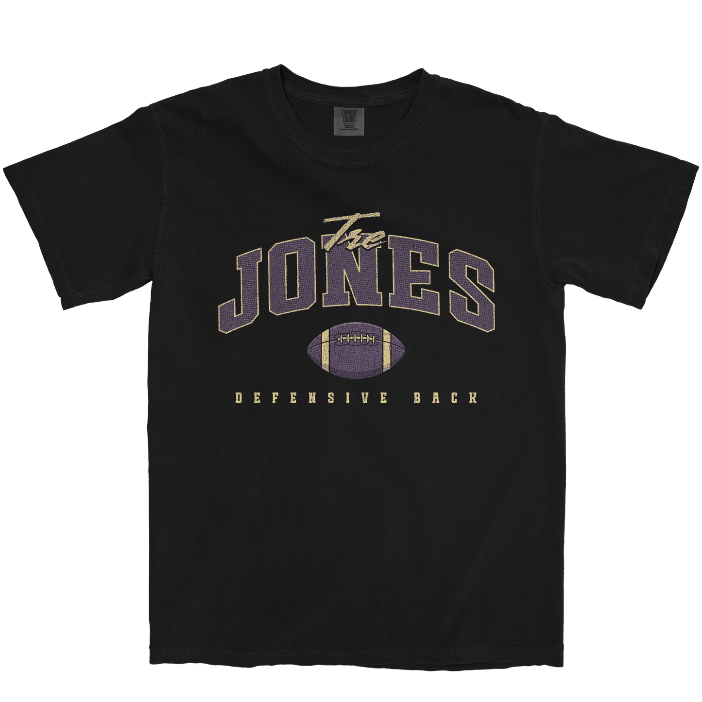 TRE JONES FOOTBALL BLACK TEE
