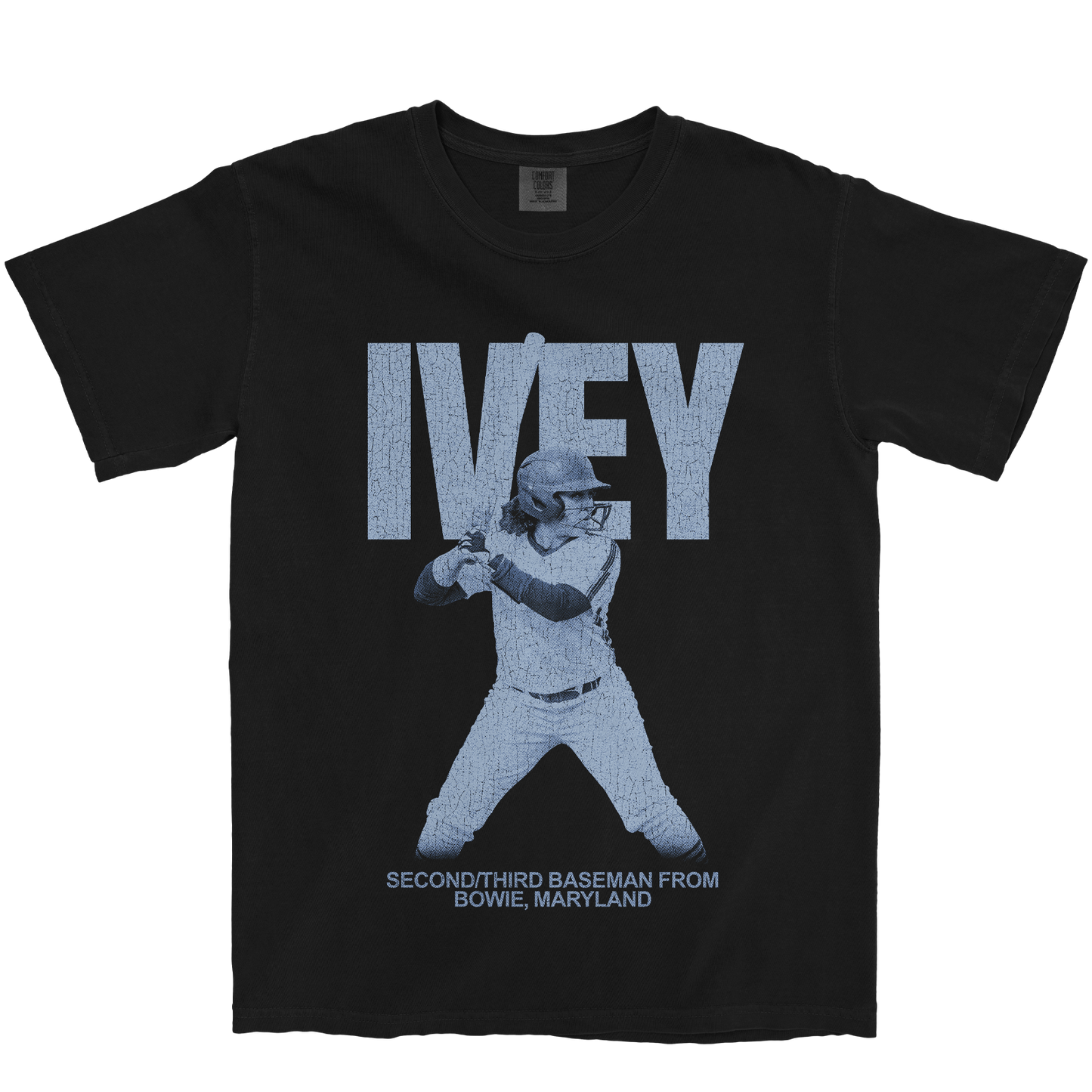 TAYLOR IVEY VINTAGE BLACK TEE