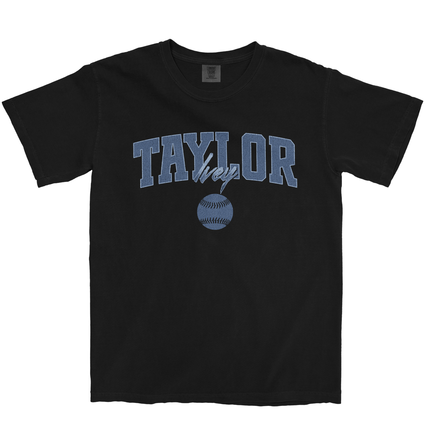 TAYLOR IVEY SOFTBALL BLACK TEE