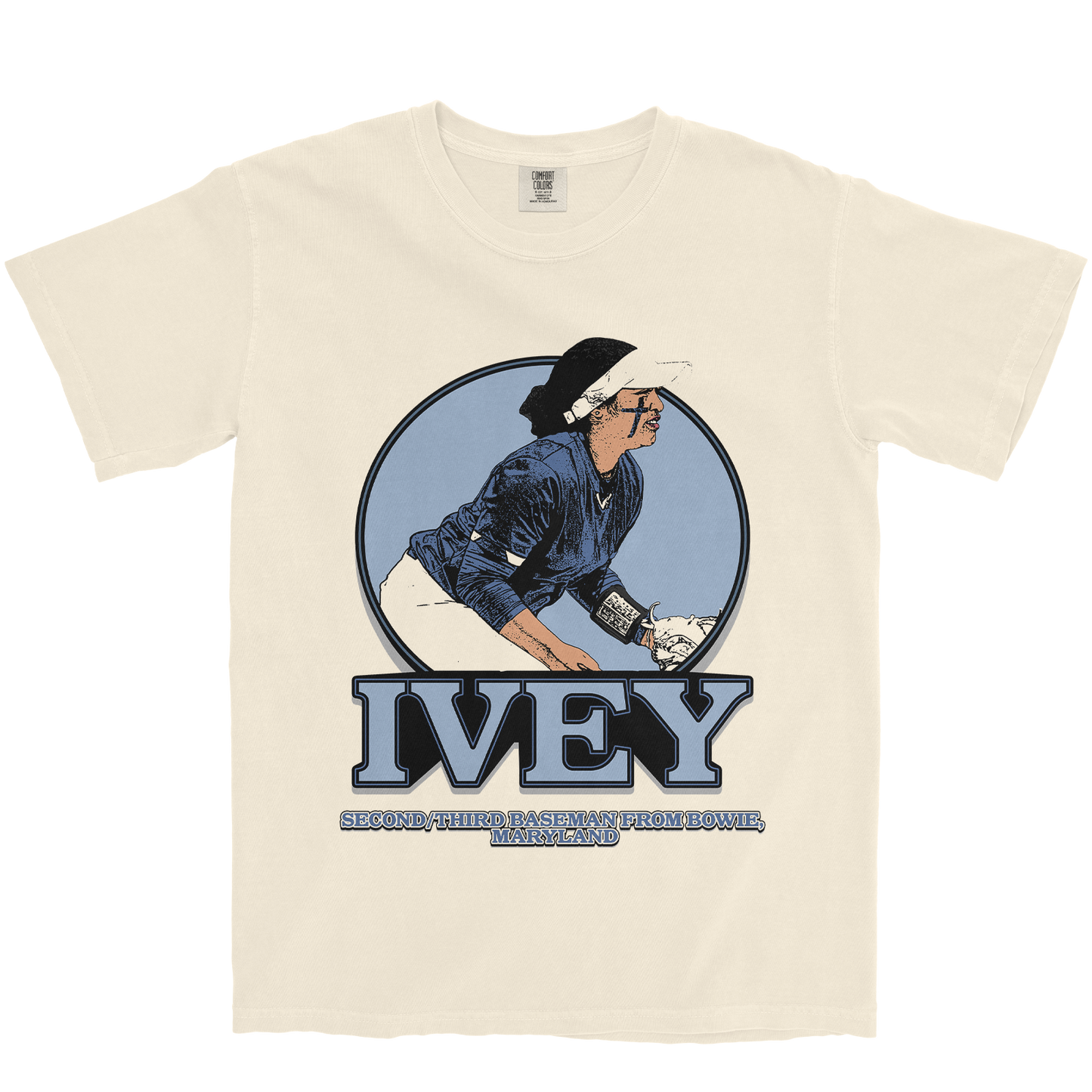 TAYLOR IVEY RETRO IVORY TEE