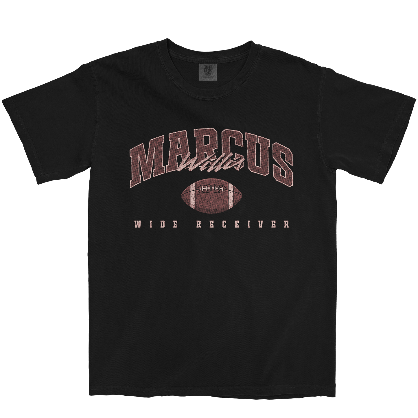 MARCUS WILLIS FOOTBALL BLACK TEE