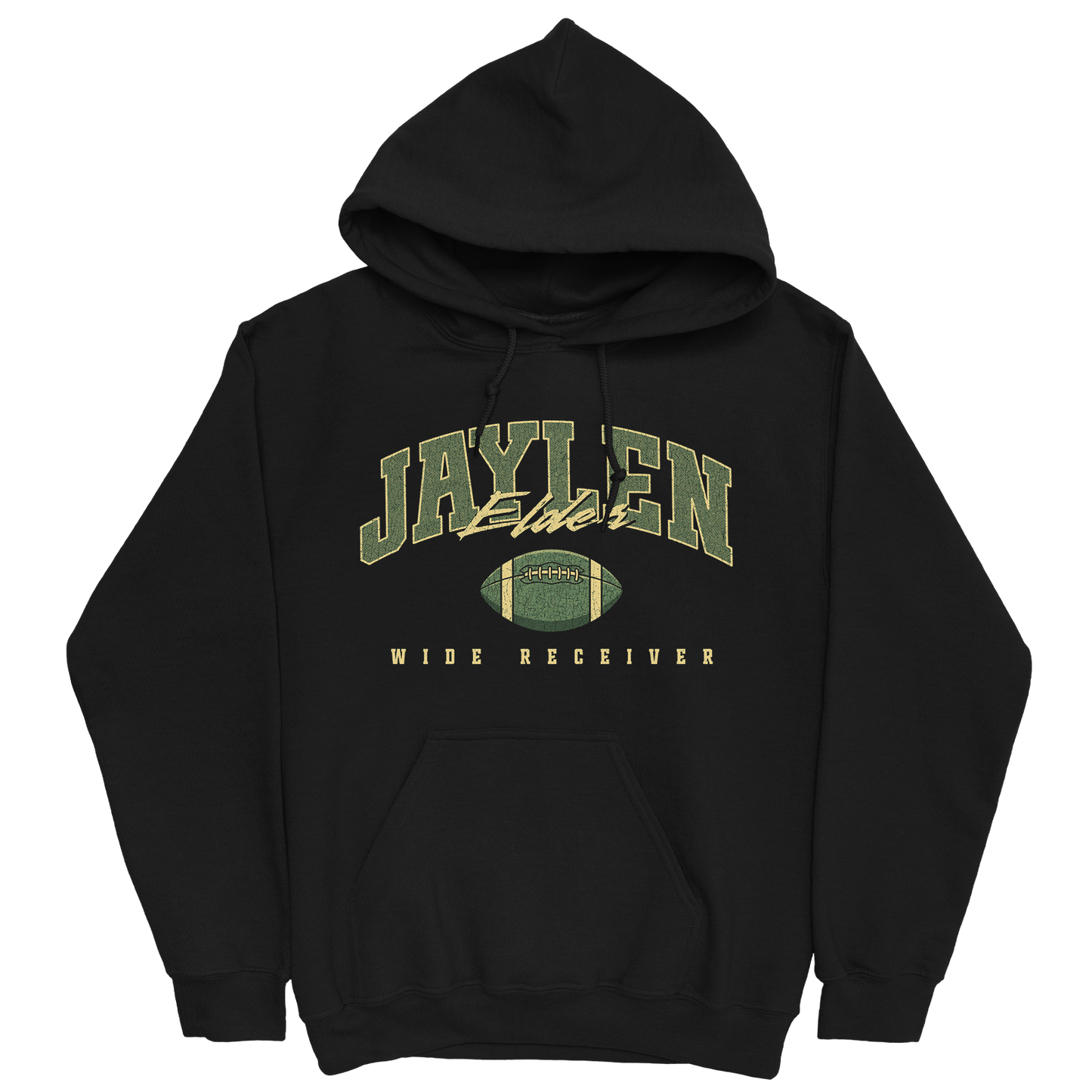 JAYLEN ELDER FOOTBALL BLACK HOODIE