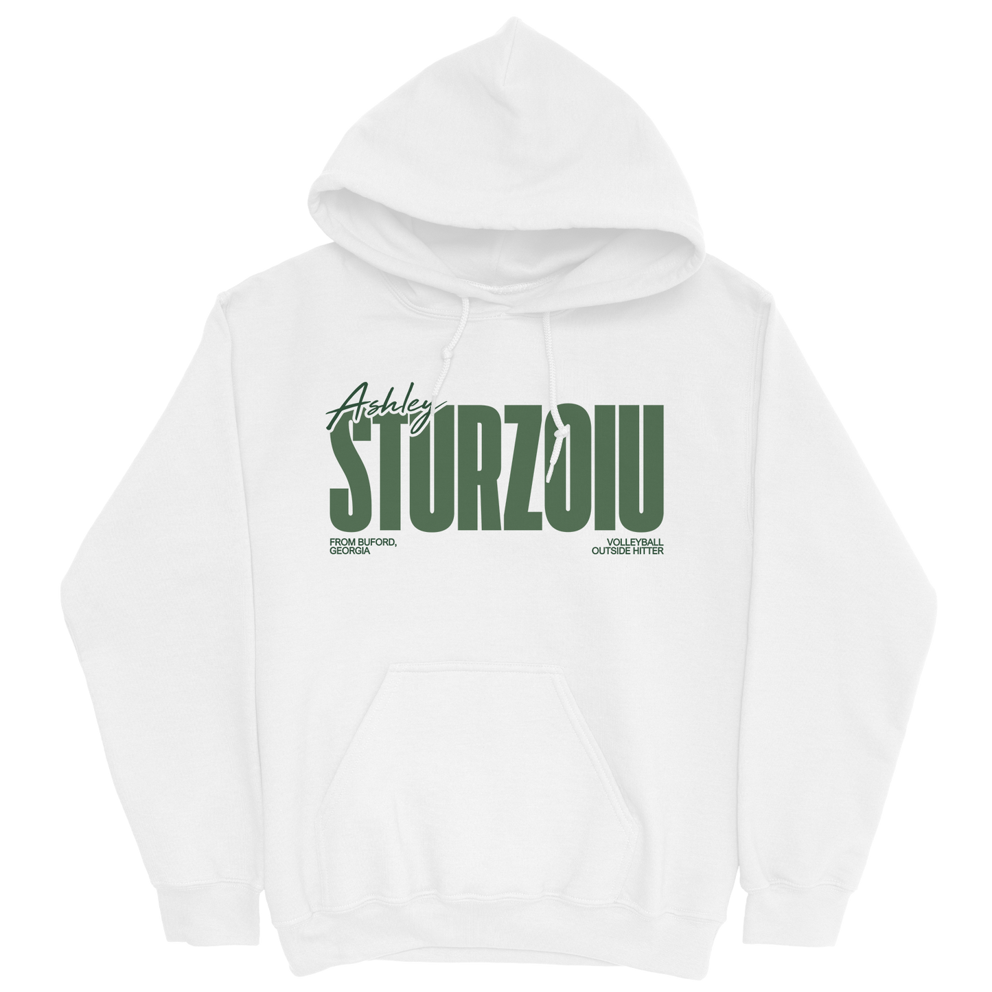 ASHLEY STURZOIU CLASSIC WHITE HOODIE