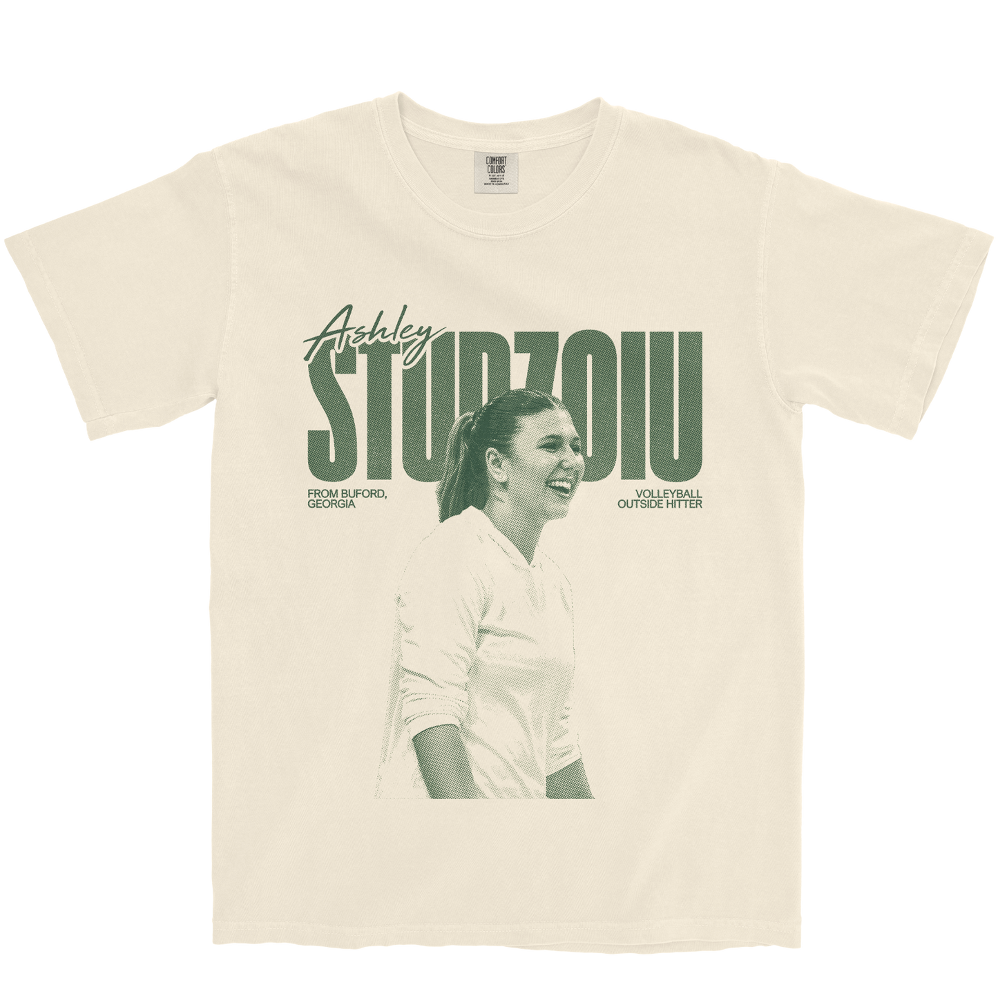 ASHLEY STURZOIU VINTAGE IVORY TEE