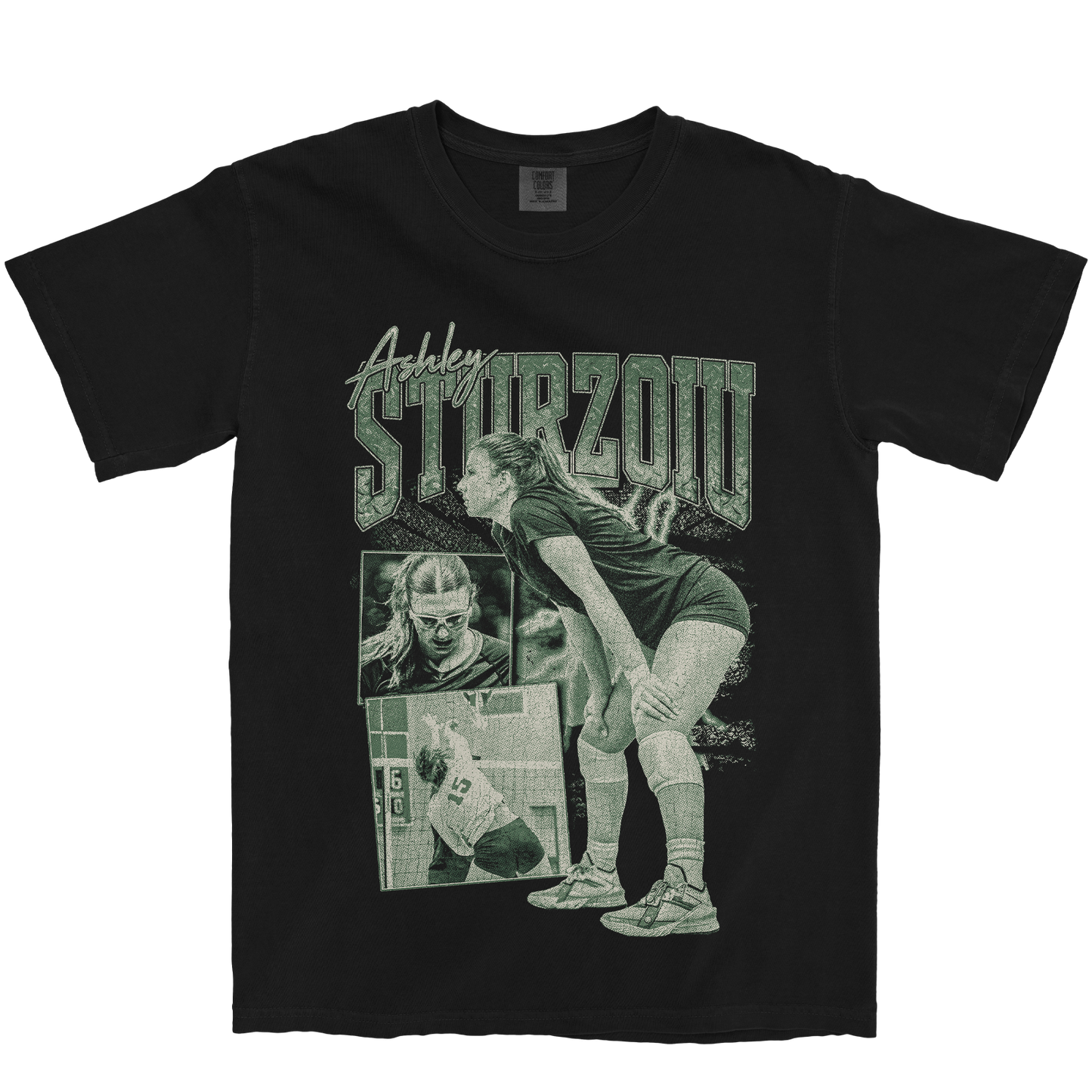 ASHLEY STURZOIU GRAPHIC BLACK TEE