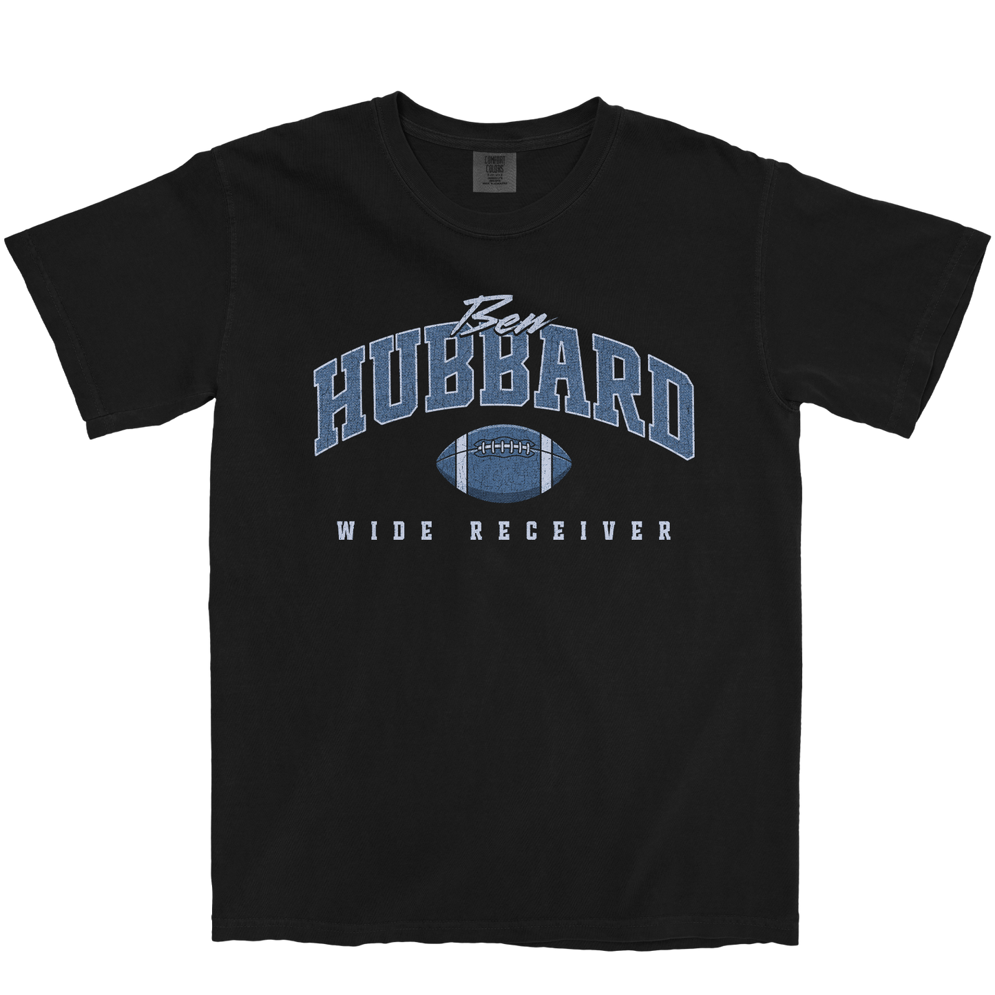 BEN HUBBARD FOOTBALL BLACK TEE