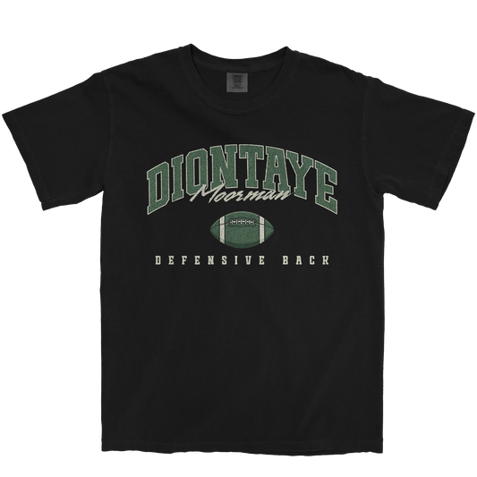 DIONTAYE MOORMAN FOOTBALL BLACK TEE
