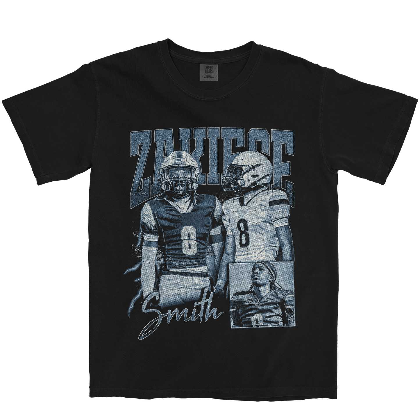 ZAKIESE SMITH GRAPHIC BLACK TEE