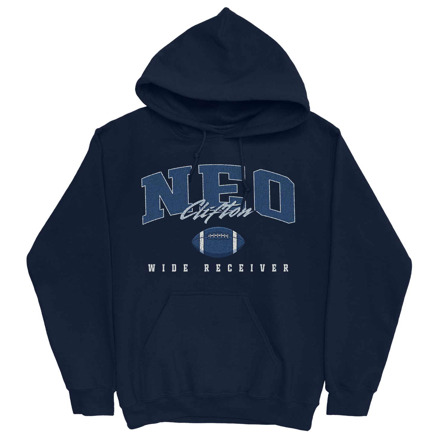 NEO CLIFTON FOOTBALL NAVY HOODIE