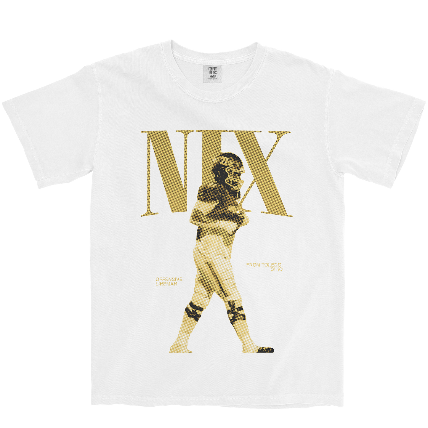 DENELL NIX JR. VINTAGE WHITE TEE