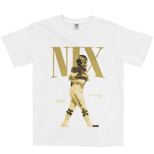DENELL NIX JR. VINTAGE WHITE TEE