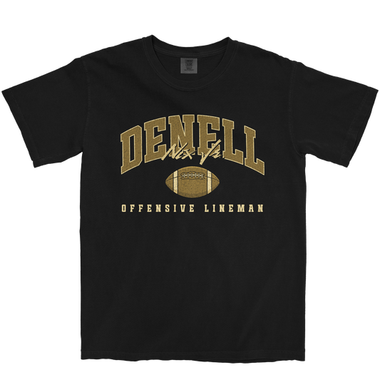 DENELL NIX JR. FOOTBALL BLACK TEE