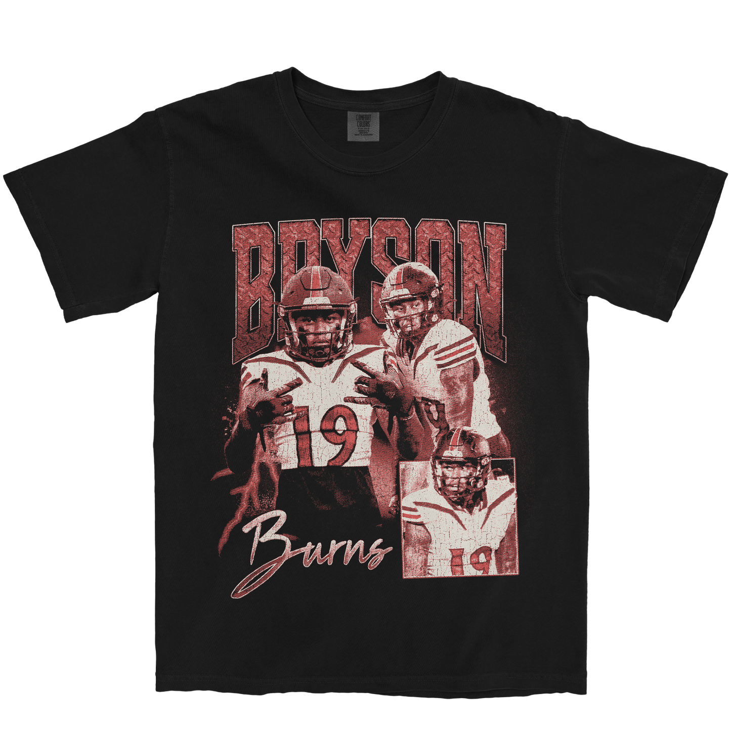 BRYSON BURNS GRAPHIC BLACK TEE