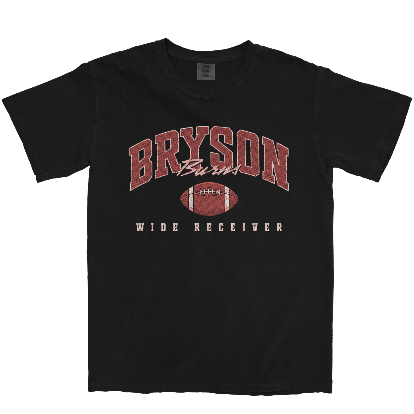 BRYSON BURNS FOOTBALL BLACK TEE