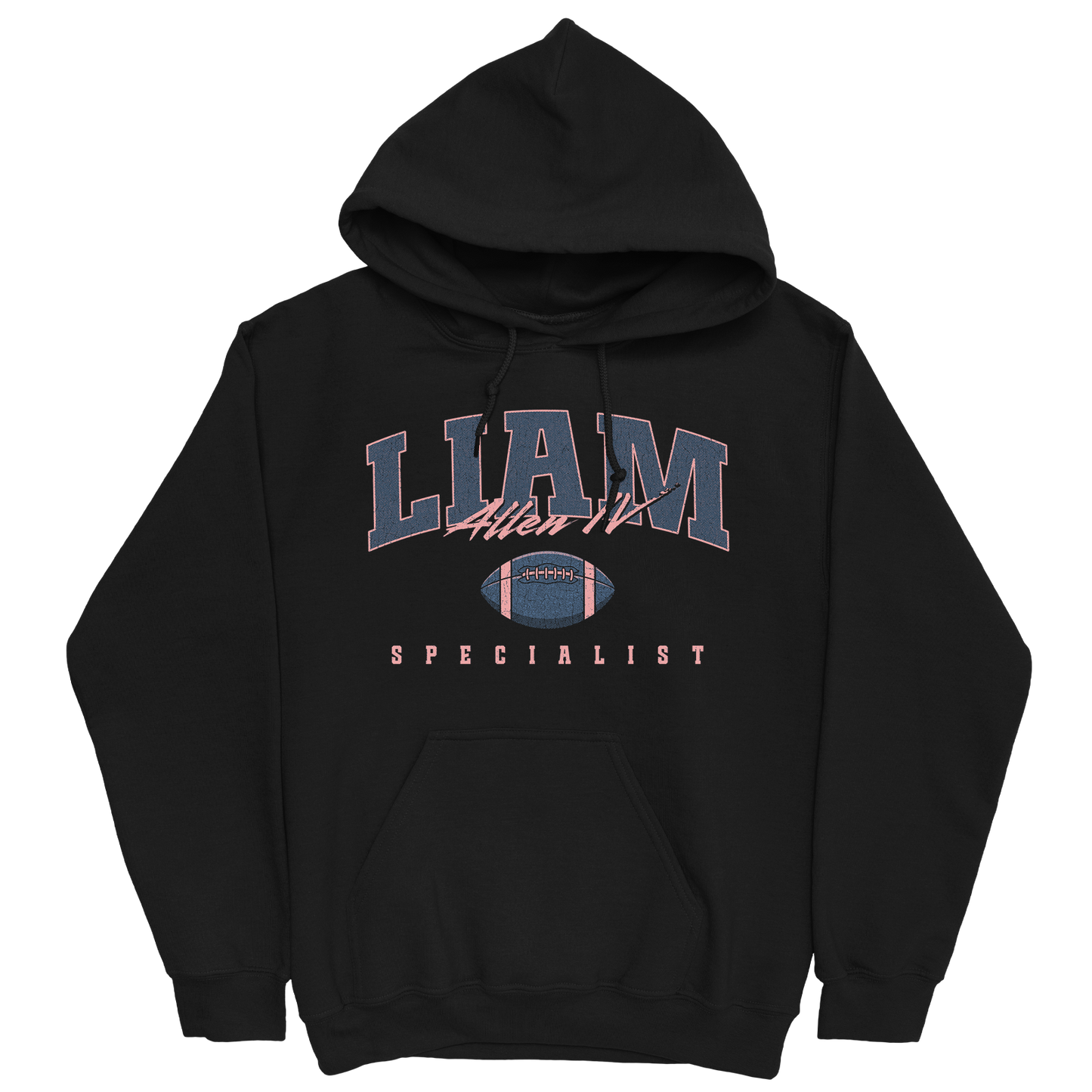 LIAM ALLEN IV FOOTBALL BLACK HOODIE
