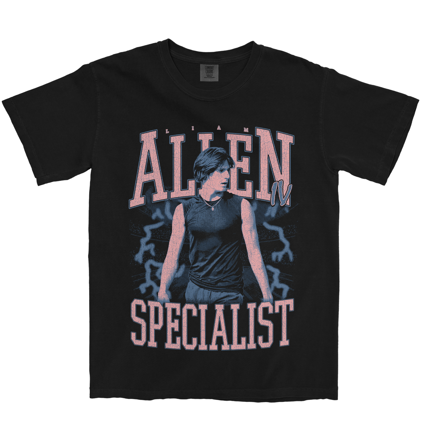 LIAM ALLEN IV VINTAGE BLACK TEE