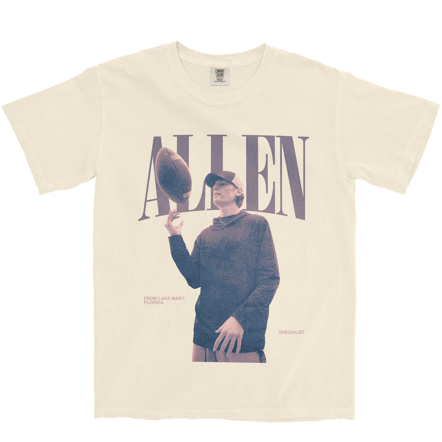 LIAM ALLEN IV VINTAGE IVORY TEE