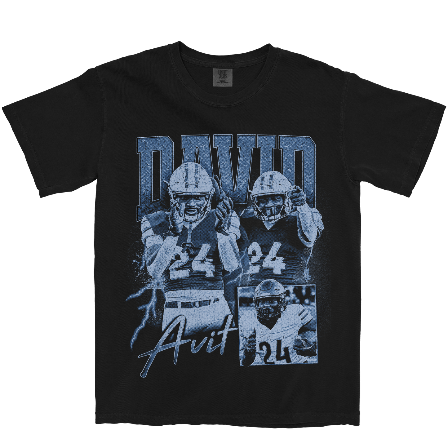 DAVID AVIT GRAPHIC BLACK TEE