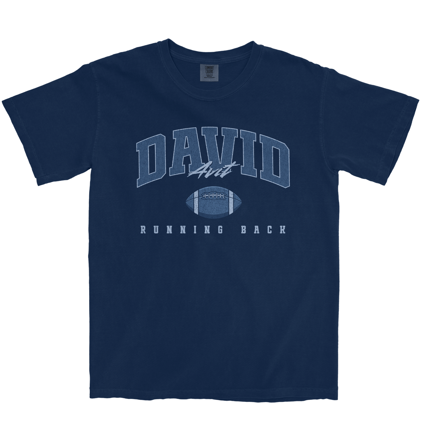 DAVID AVIT FOOTBALL NAVY TEE