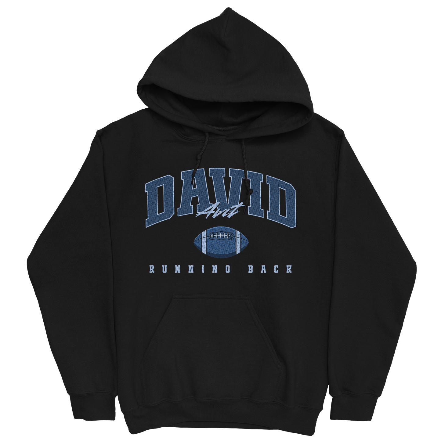 DAVID AVIT FOOTBALL BLACK HOODIE