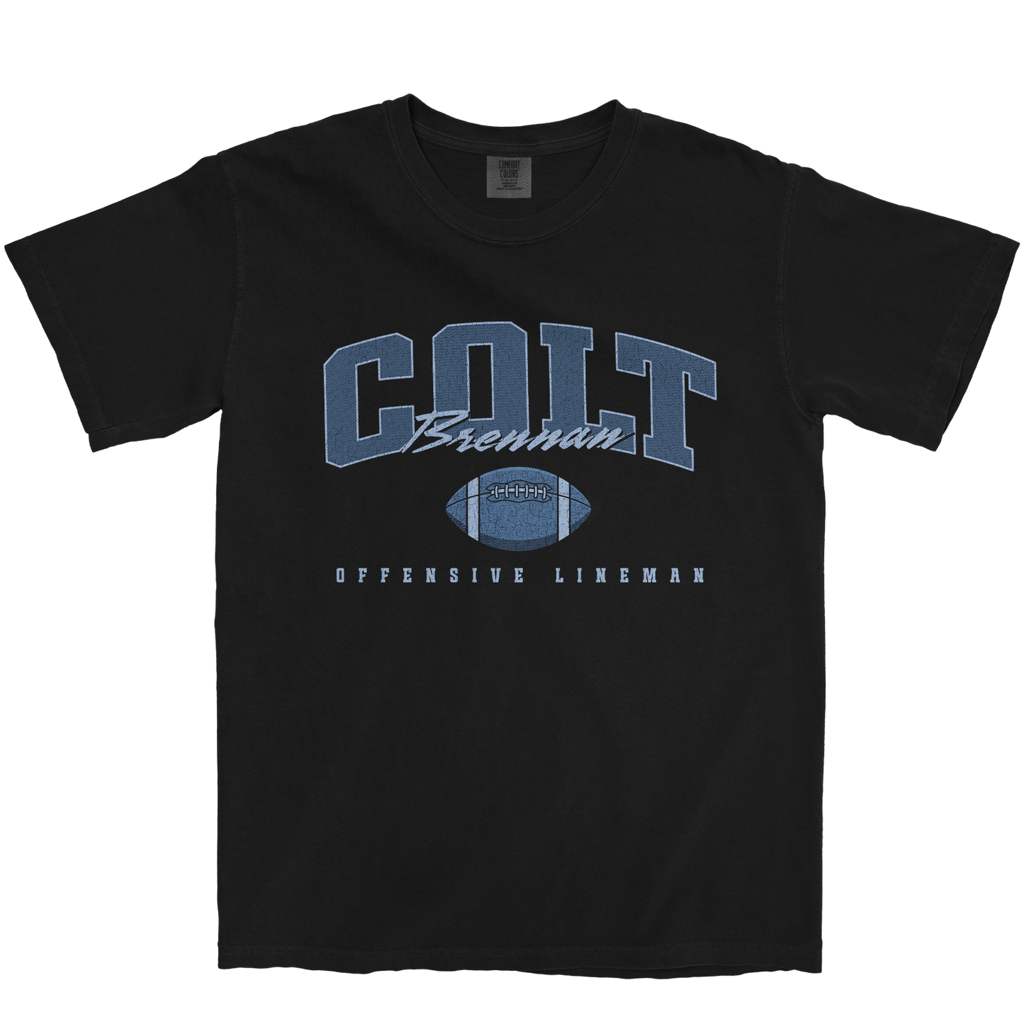COLT BRENNAN FOOTBALL BLACK TEE