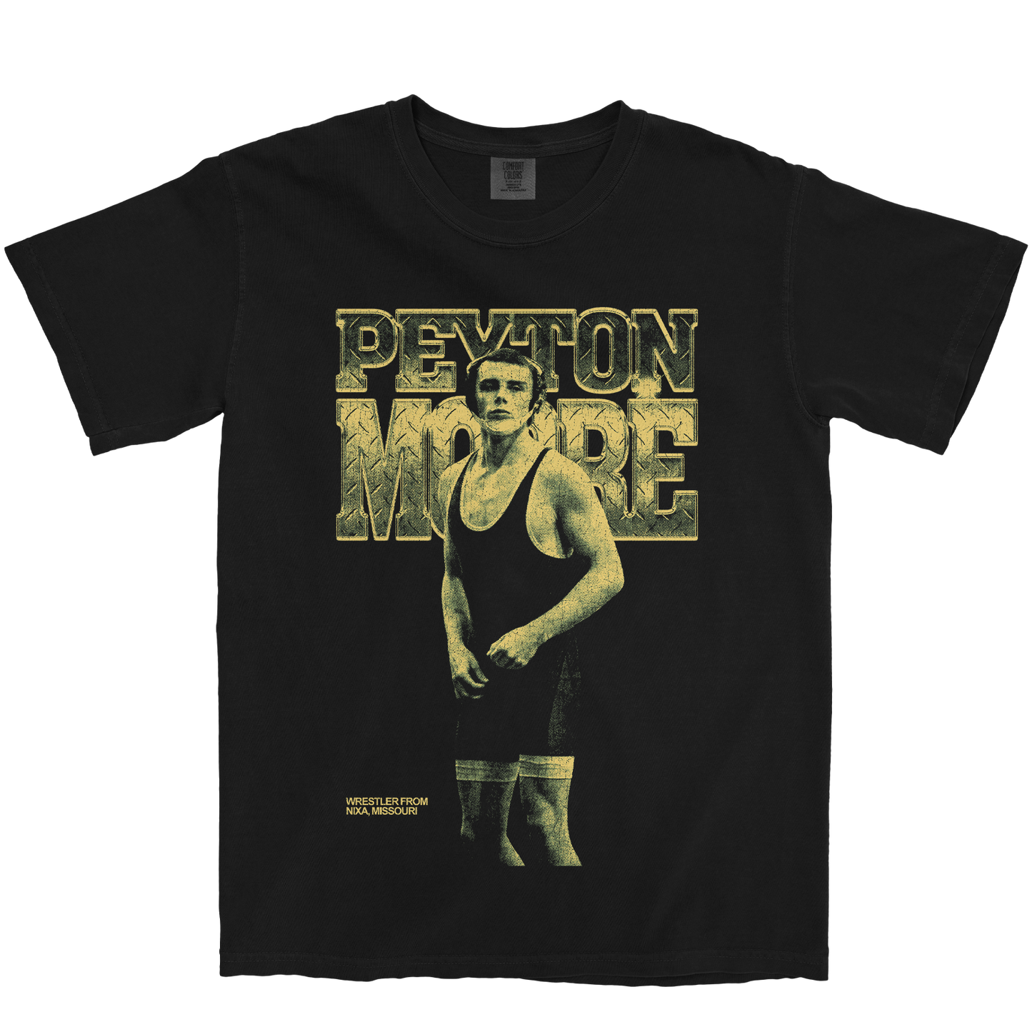 PEYTON MOORE VINTAGE BLACK TEE
