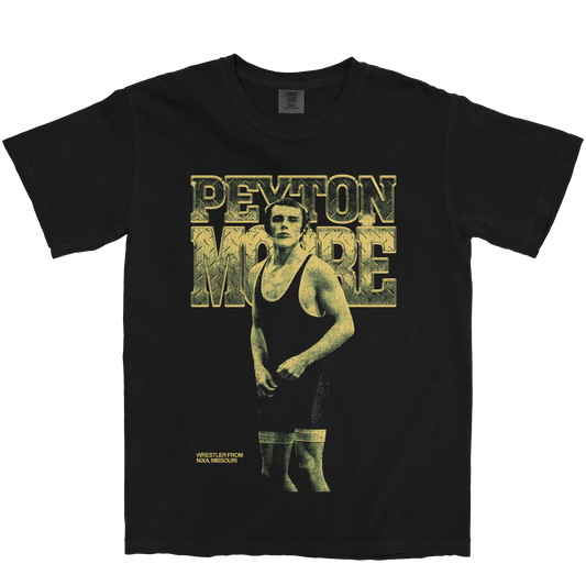 PEYTON MOORE VINTAGE BLACK TEE