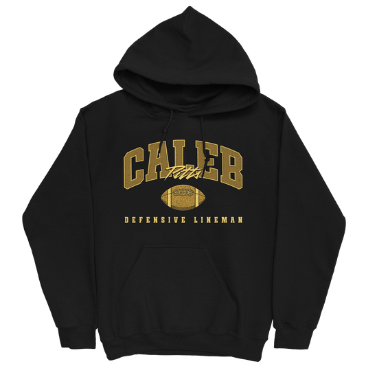 CALEB PITTS FOOTBALL BLACK HOODIE