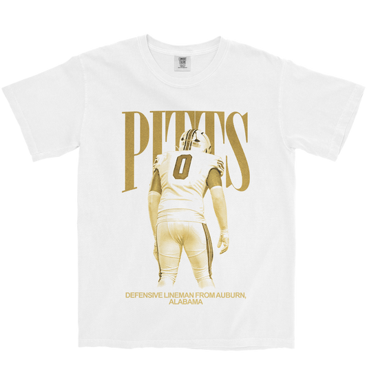 CALEB PITTS VINTAGE WHITE TEE