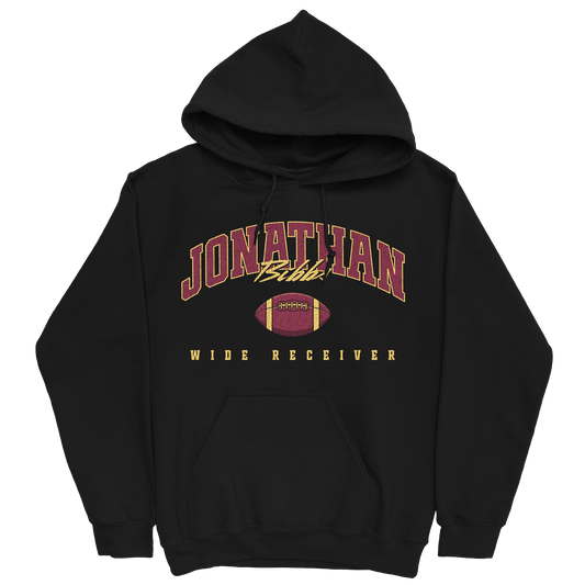 JONATHAN BIBBS FOOTBALL BLACK HOODIE