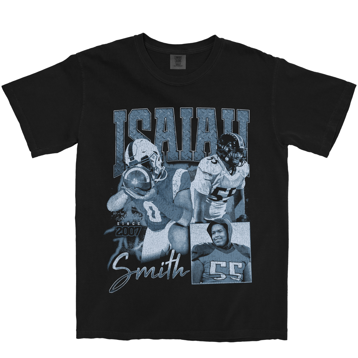 ISAIAH SMITH GRAPHIC BLACK TEE