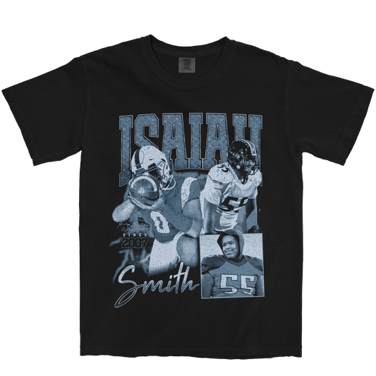 ISAIAH SMITH GRAPHIC BLACK TEE