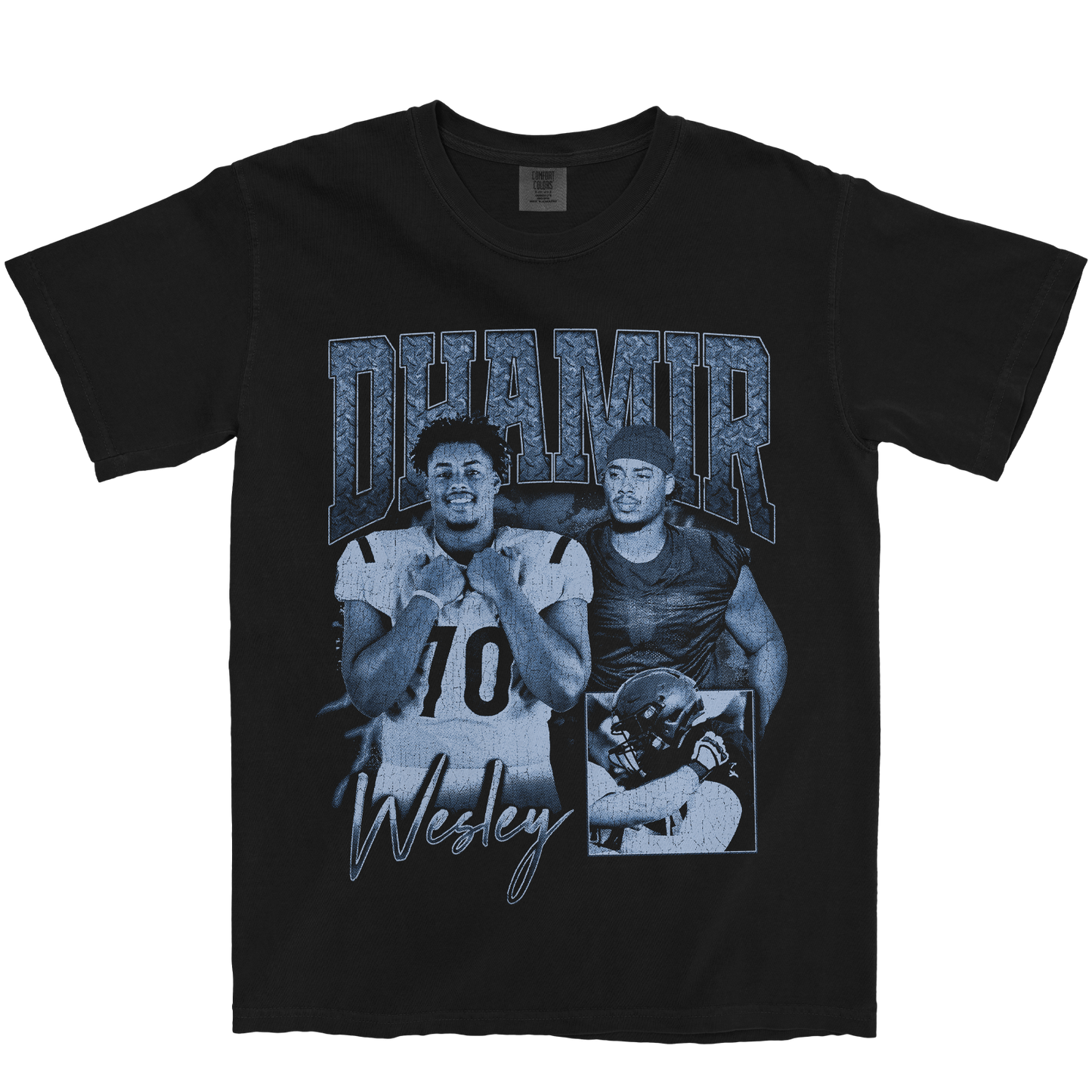 DHAMIR WESLEY GRAPHIC BLACK TEE