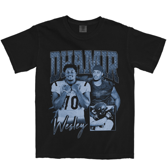 DHAMIR WESLEY GRAPHIC BLACK TEE