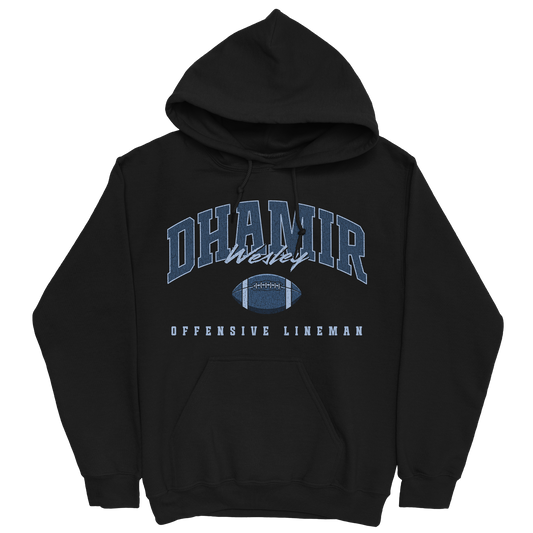 DHAMIR WESLEY FOOTBALL BLACK HOODIE
