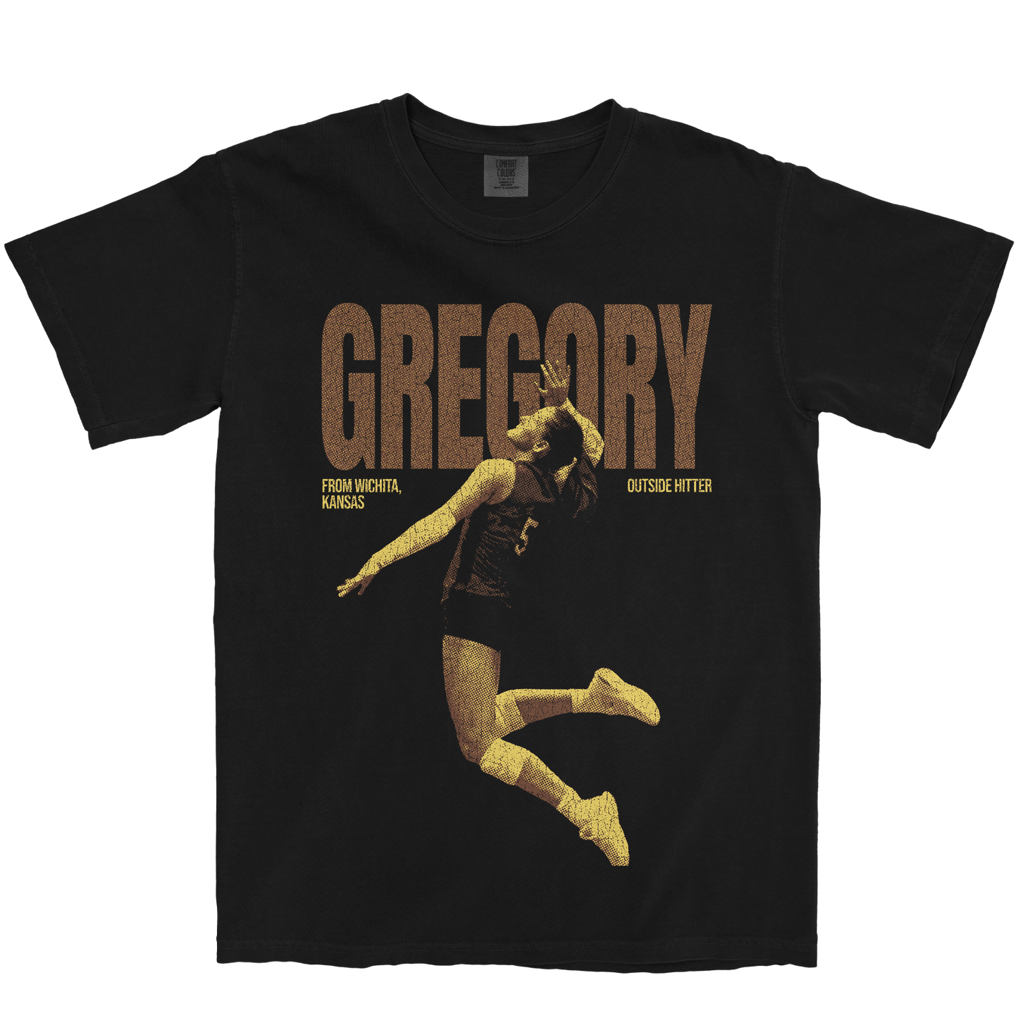 JILLIAN GREGORY VINTAGE BLACK TEE