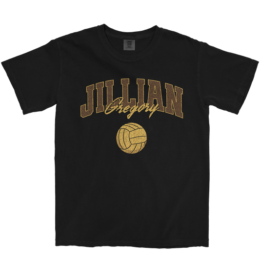 JILLIAN GREGORY VOLLEYBALL BLACK TEE