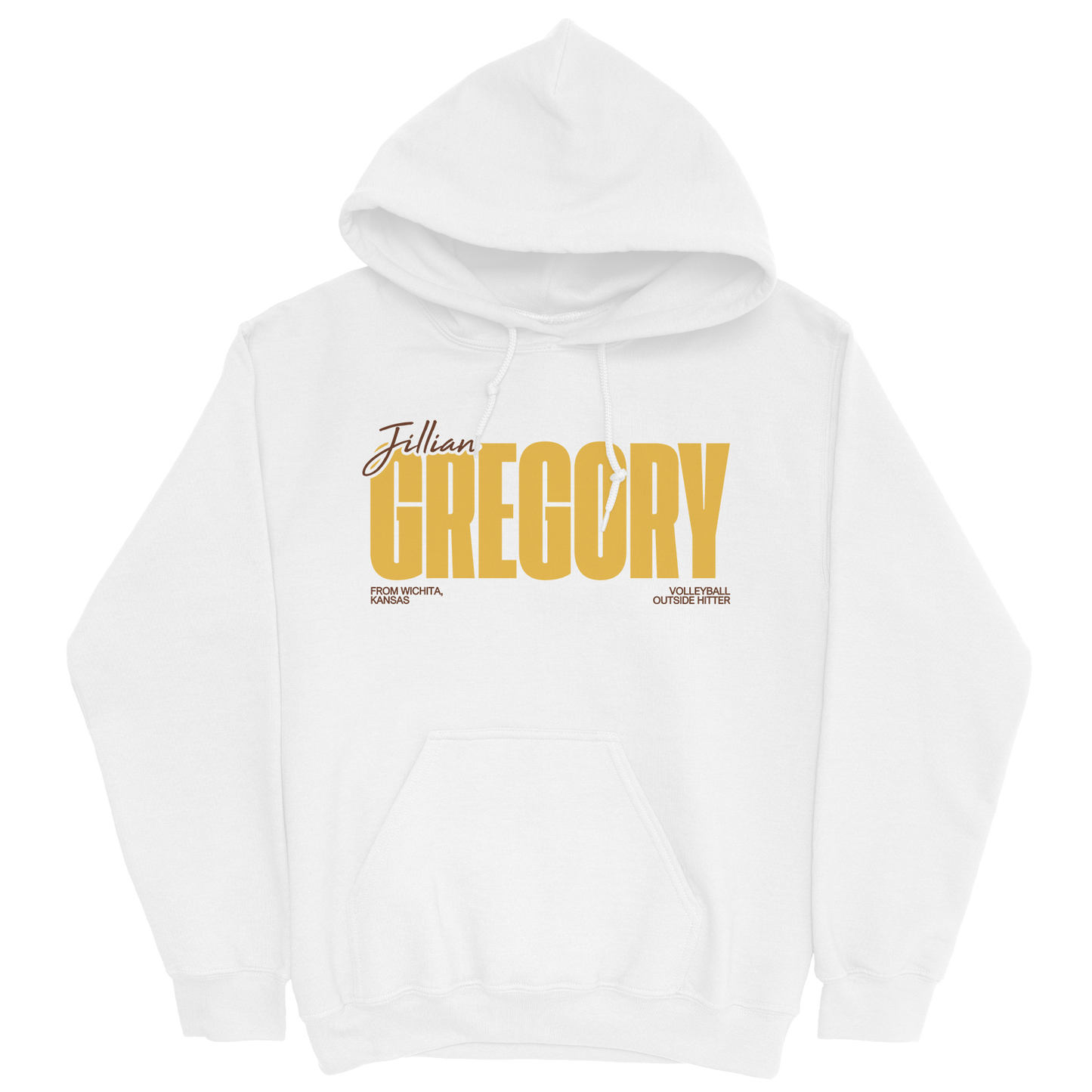 JILLIAN GREGORY CLASSIC WHITE HOODIE