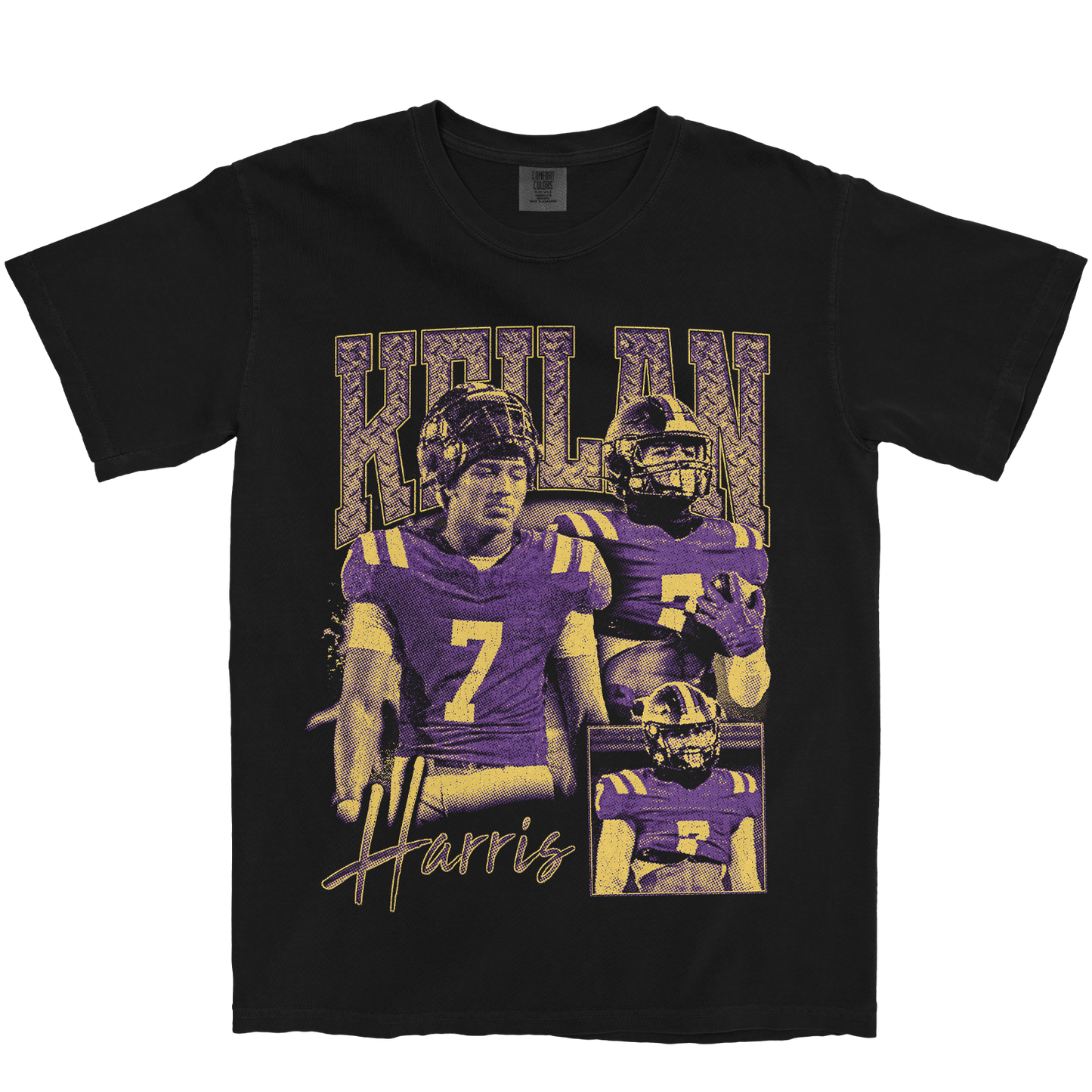 KEILAN HARRIS GRAPHIC BLACK TEE