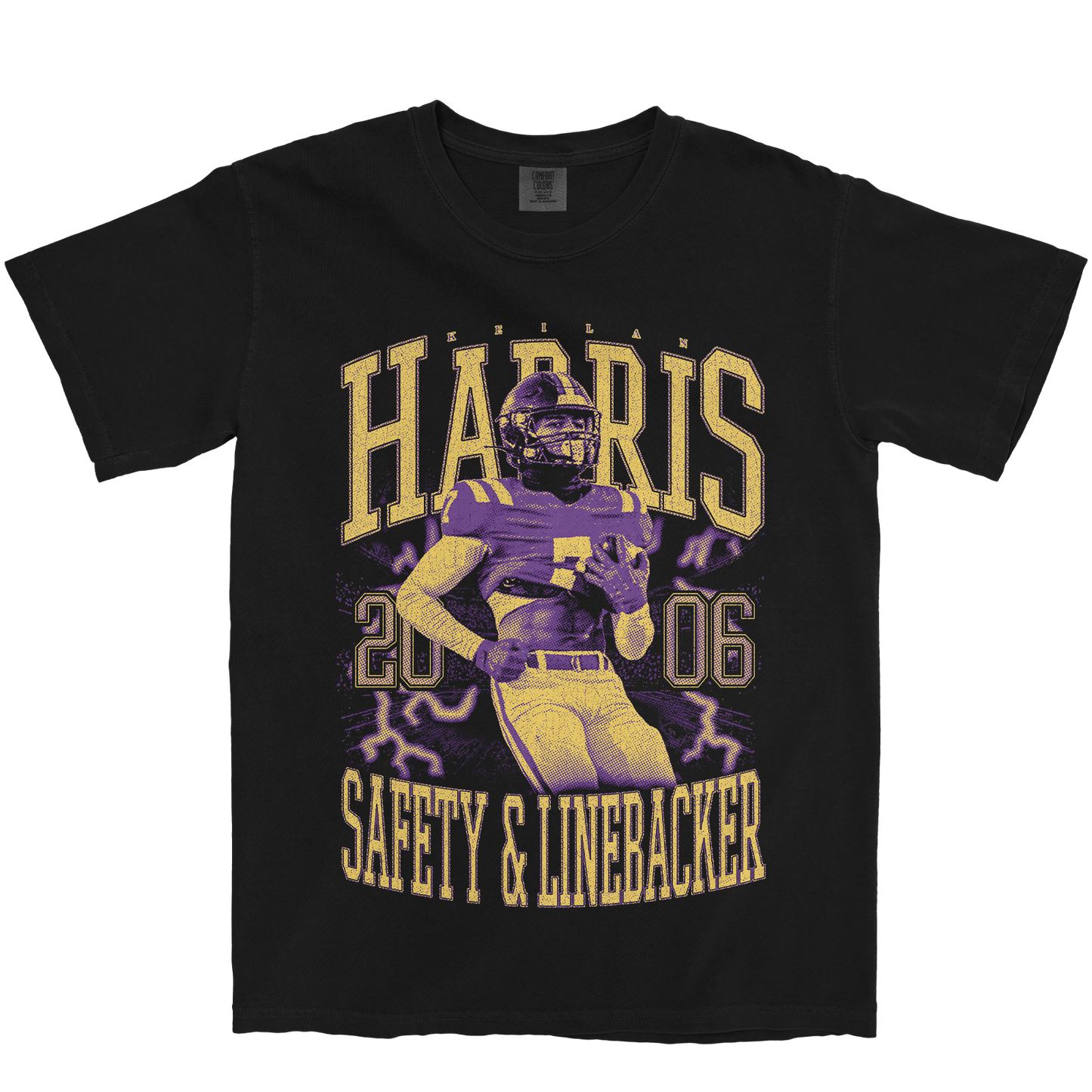 KEILAN HARRIS VINTAGE BLACK TEE
