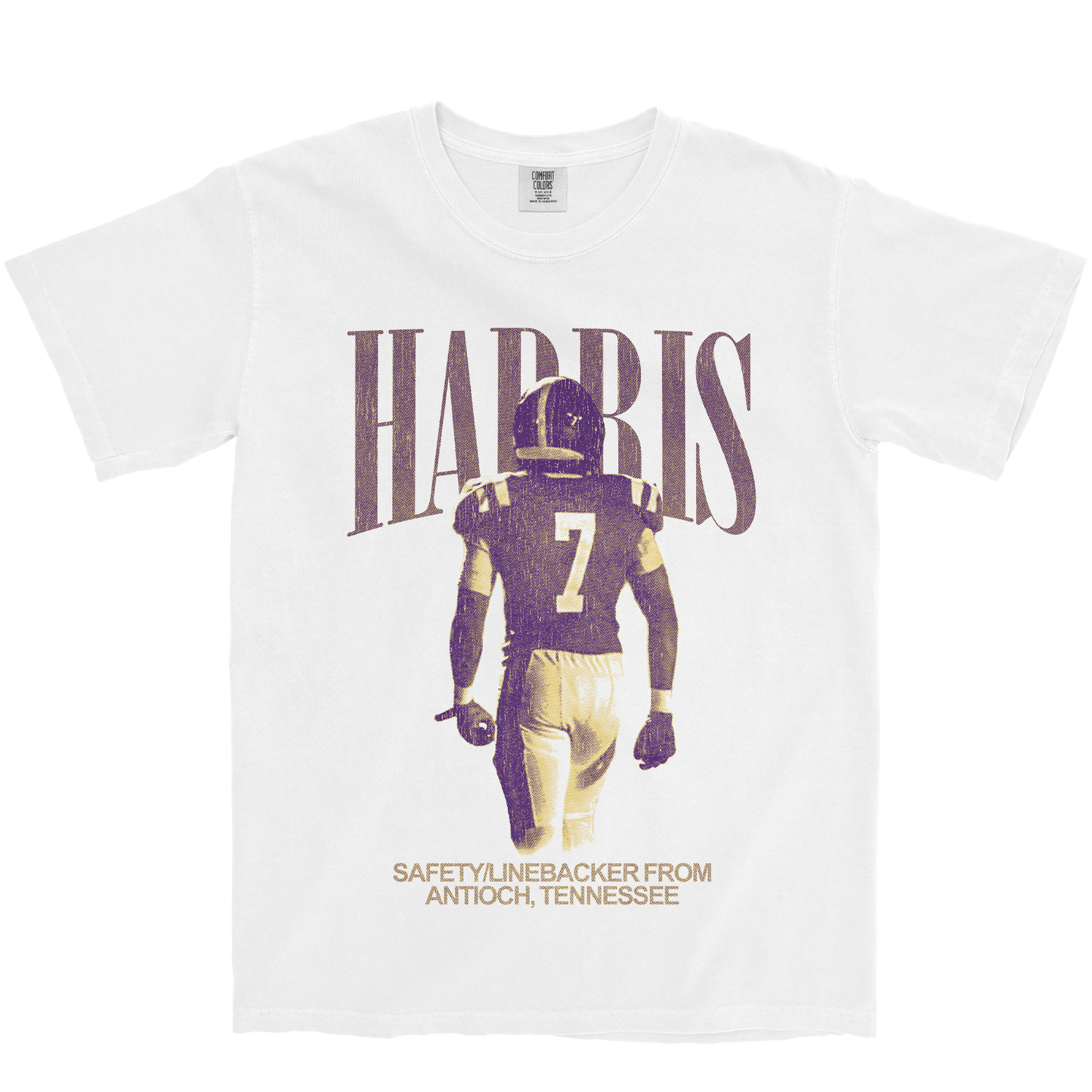KEILAN HARRIS VINTAGE WHITE TEE