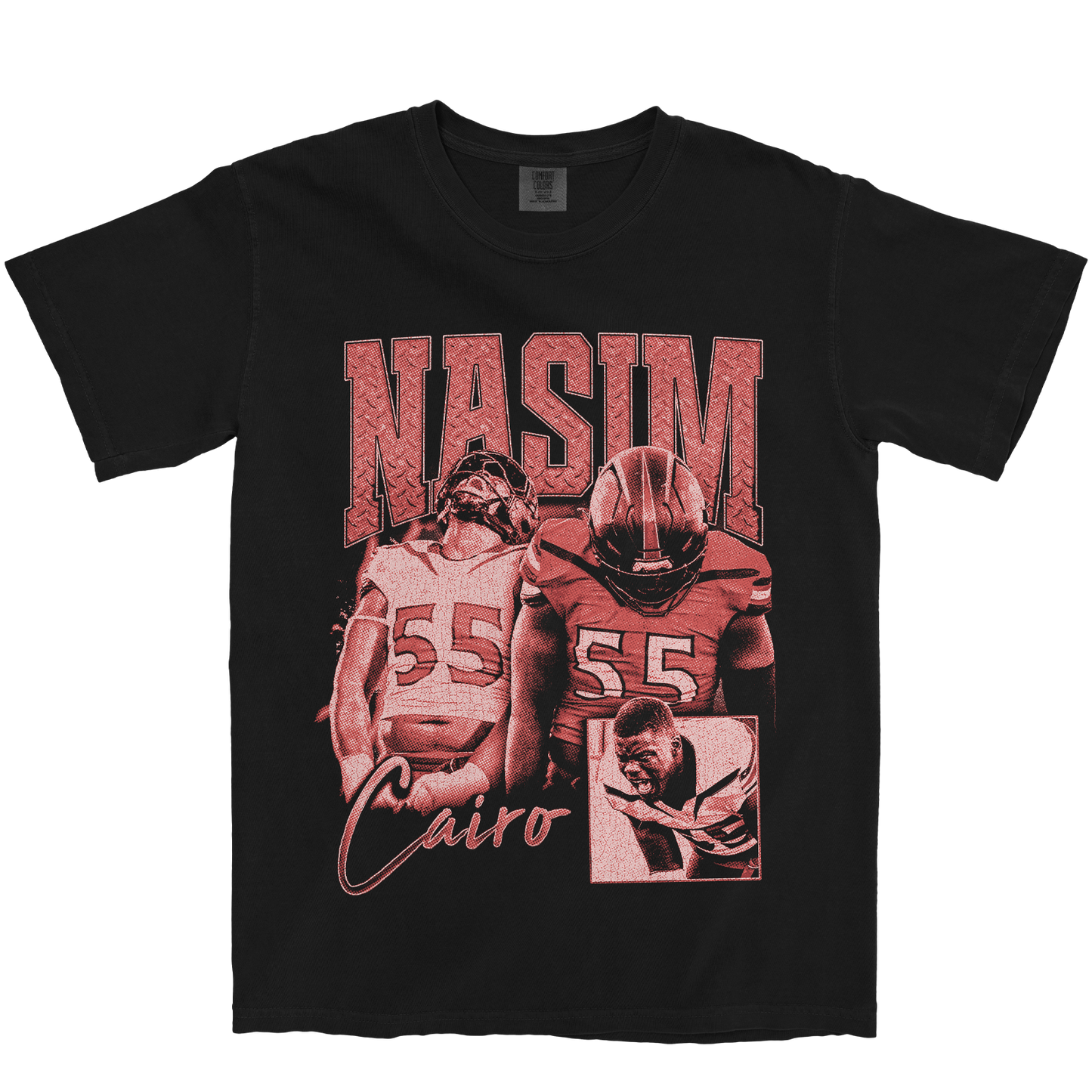 NASIM CAIRO GRAPHIC BLACK TEE
