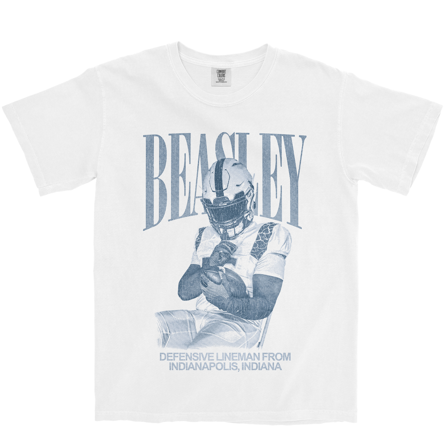 ROBERT BEASLEY VINTAGE WHITE TEE