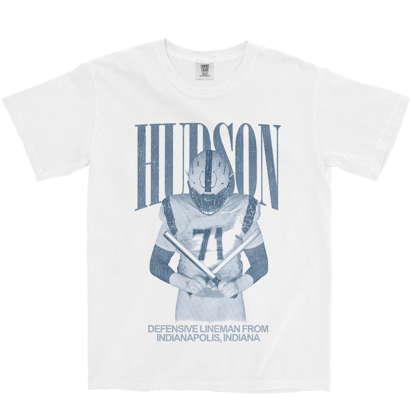 ZESHAUN HUDSON VINTAGE WHITE TEE